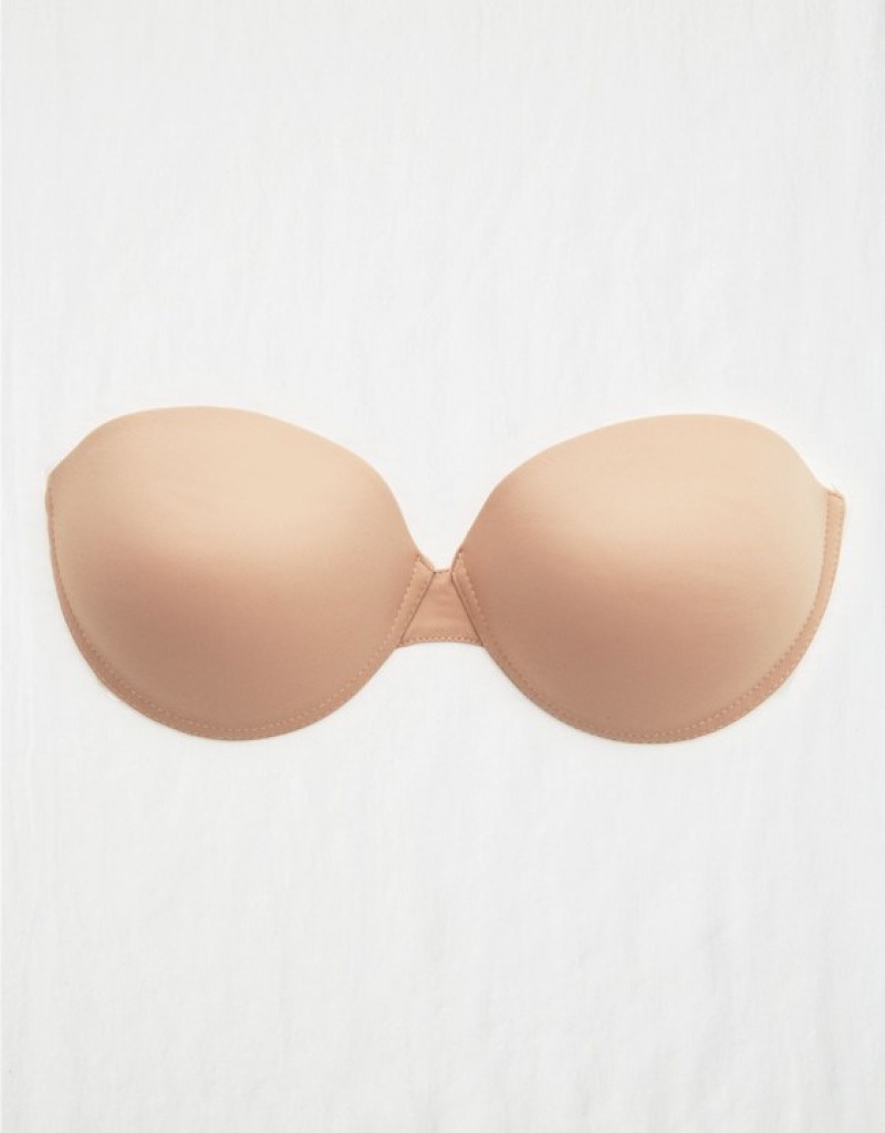 Soutien Gorge Aerie Backless Push Up Bare Beige | OTP-39701041