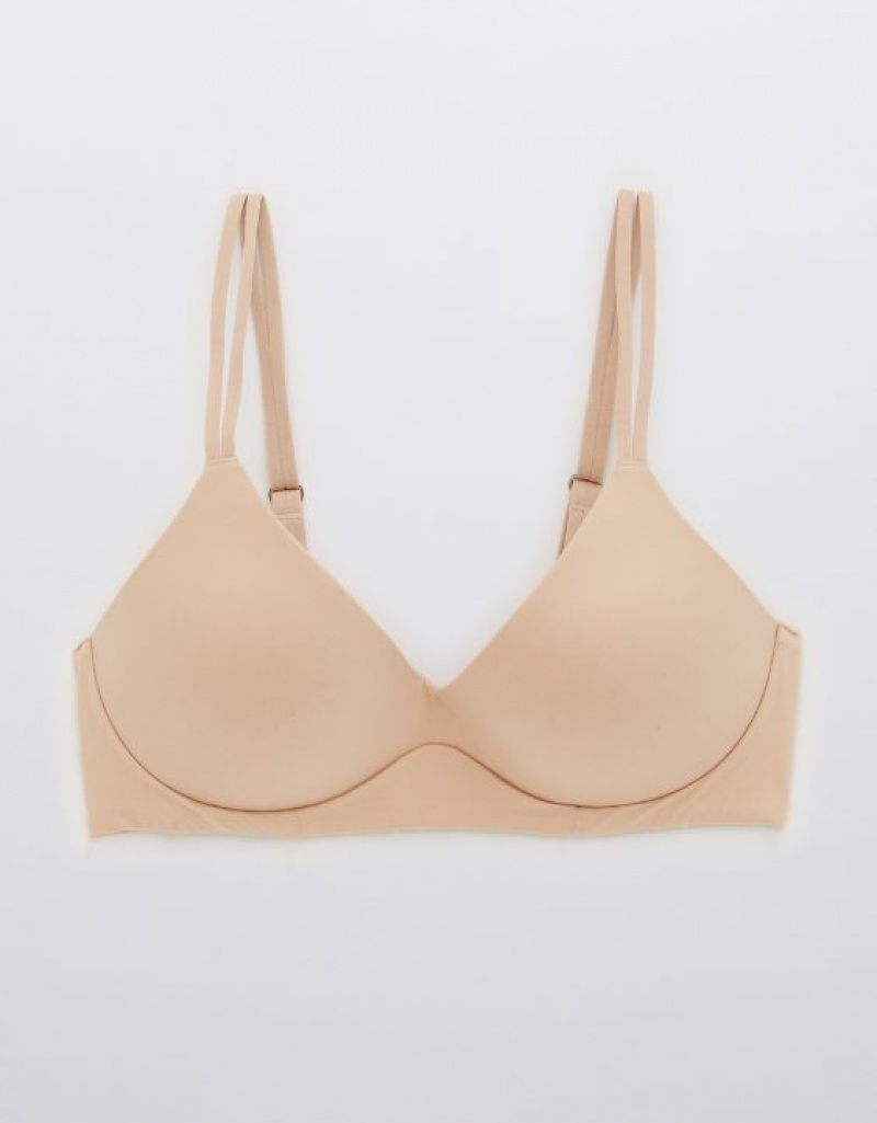 Soutien Gorge Aerie Sunnie Wireless Push Up Beige | EOR-25482070