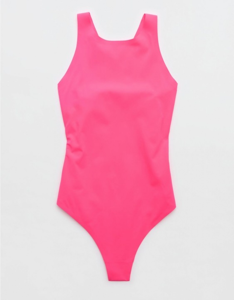 Soutien Gorge Aerie SMOOTHEZ Racerback Rose | RFQ-80393989