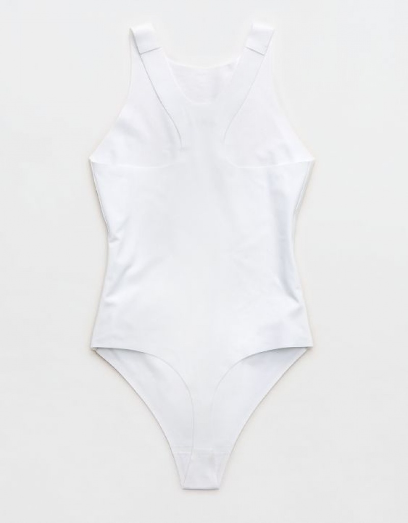 Soutien Gorge Aerie SMOOTHEZ Racerback Blanche | XFH-66855674