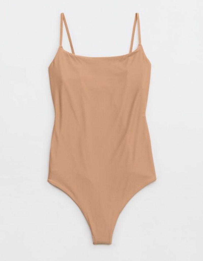 Soutien Gorge Aerie SMOOTHEZ Scoop Beige | LQO-28313497