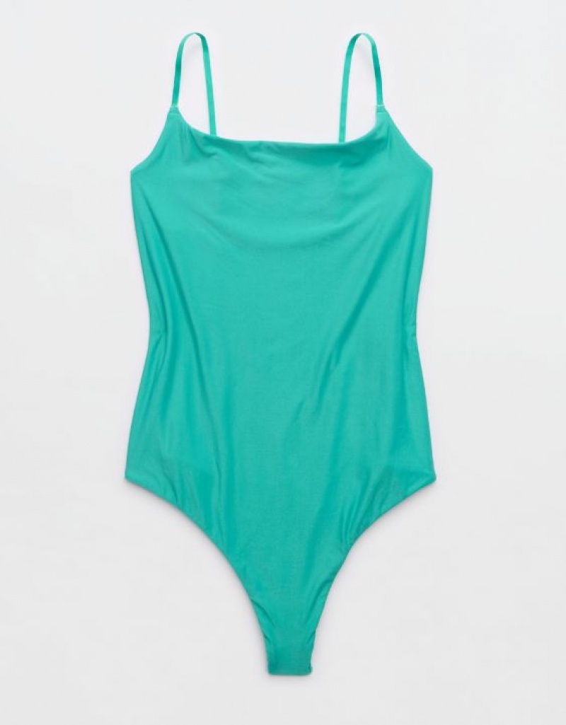 Soutien Gorge Aerie SMOOTHEZ Scoop Turquoise | AIV-39690675