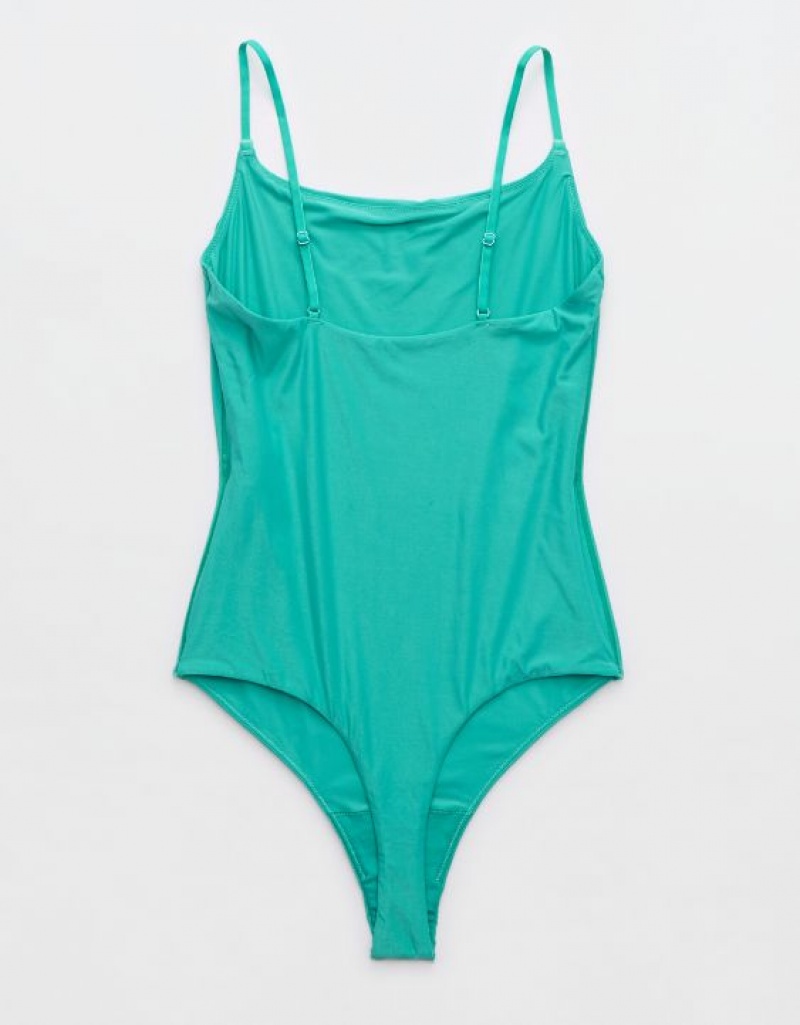 Soutien Gorge Aerie SMOOTHEZ Scoop Turquoise | AIV-39690675