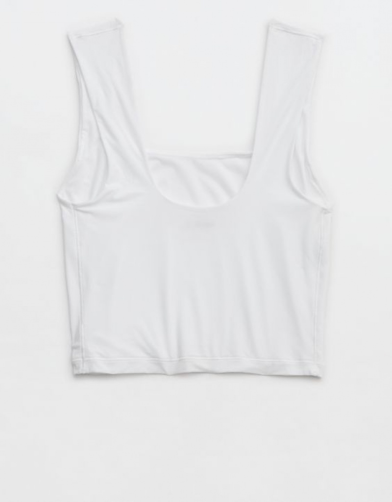 Soutien Gorge Aerie SMOOTHEZ Square Neck Cami Blanche | CWO-39075848