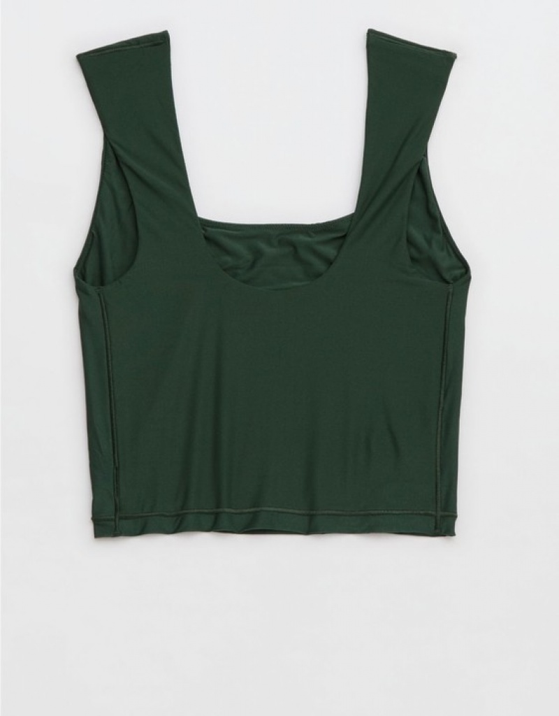 Soutien Gorge Aerie SMOOTHEZ Square Neck Cami Vert | GAO-54877142