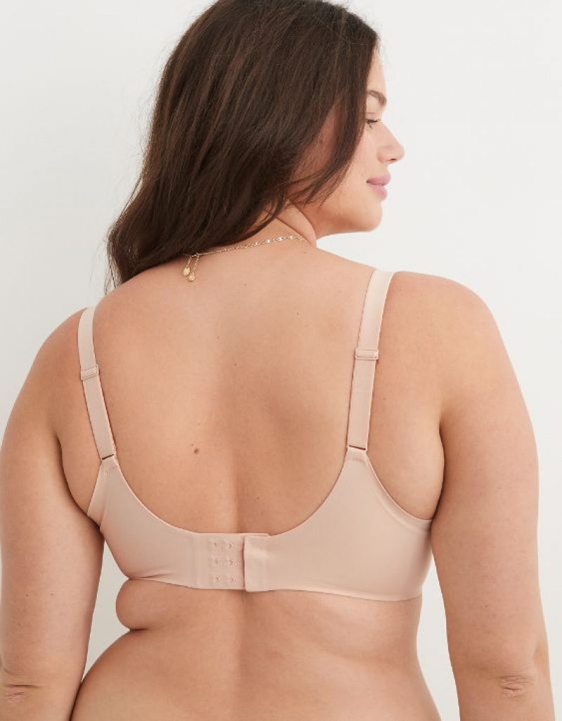 Soutien Gorge Aerie SMOOTHEZ Full Coverage Lightly Doublée Beige | ION-07645905