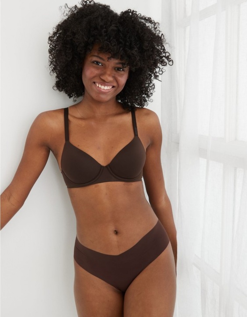 Soutien Gorge Aerie SMOOTHEZ Full Coverage Lightly Doublée Bleu | MIY-81817549