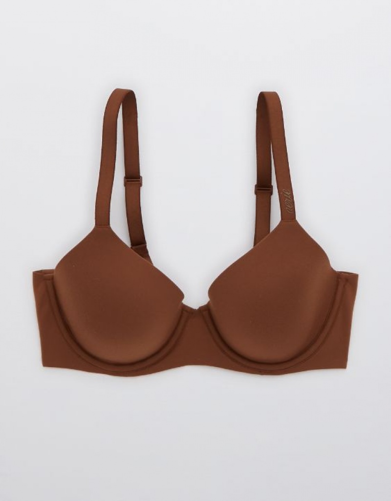 Soutien Gorge Aerie SMOOTHEZ Full Coverage Lightly Doublée Marron | RKZ-29471188