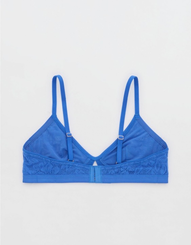 Soutien Gorge Aerie Show Off Dentelle Cut Outlette Bleu Foncé | OHX-86852717