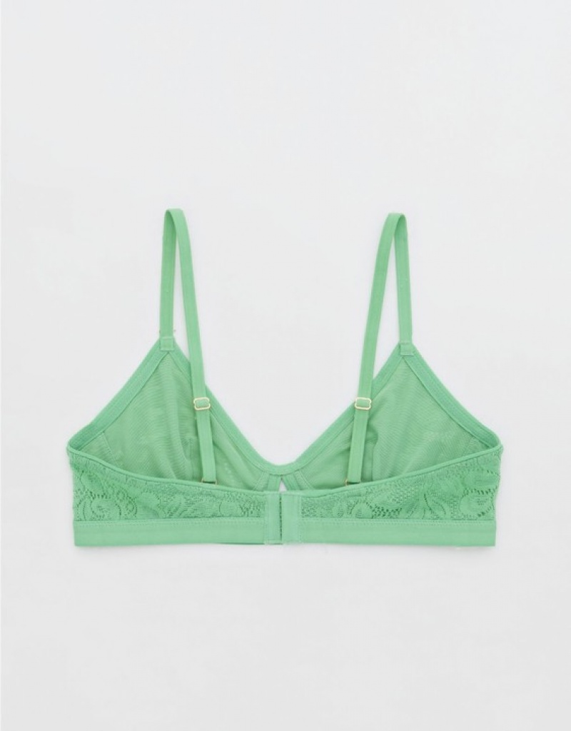 Soutien Gorge Aerie Show Off Dentelle Cut Outlette Vert | QMM-34571748