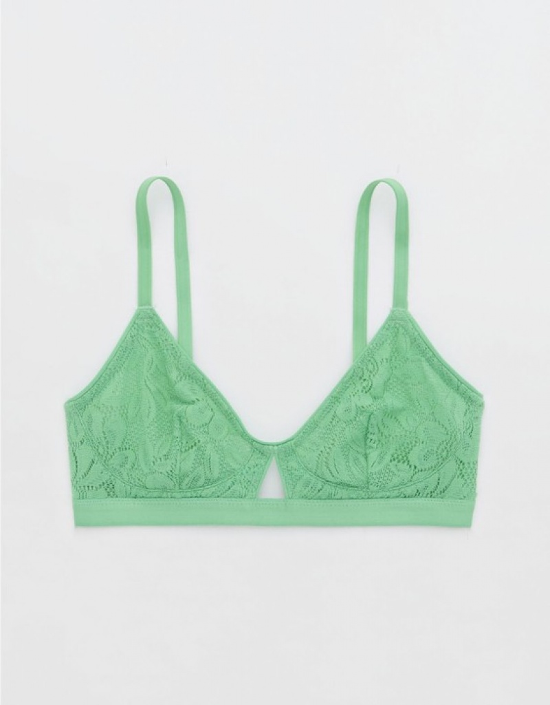 Soutien Gorge Aerie Show Off Dentelle Cut Outlette Vert | QMM-34571748