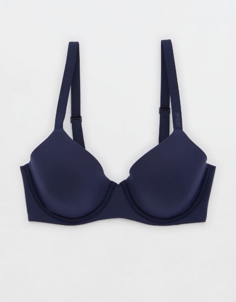 Soutien Gorge Aerie SMOOTHEZ Full Coverage Lightly Doublée Bleu Marine | MVB-15236027