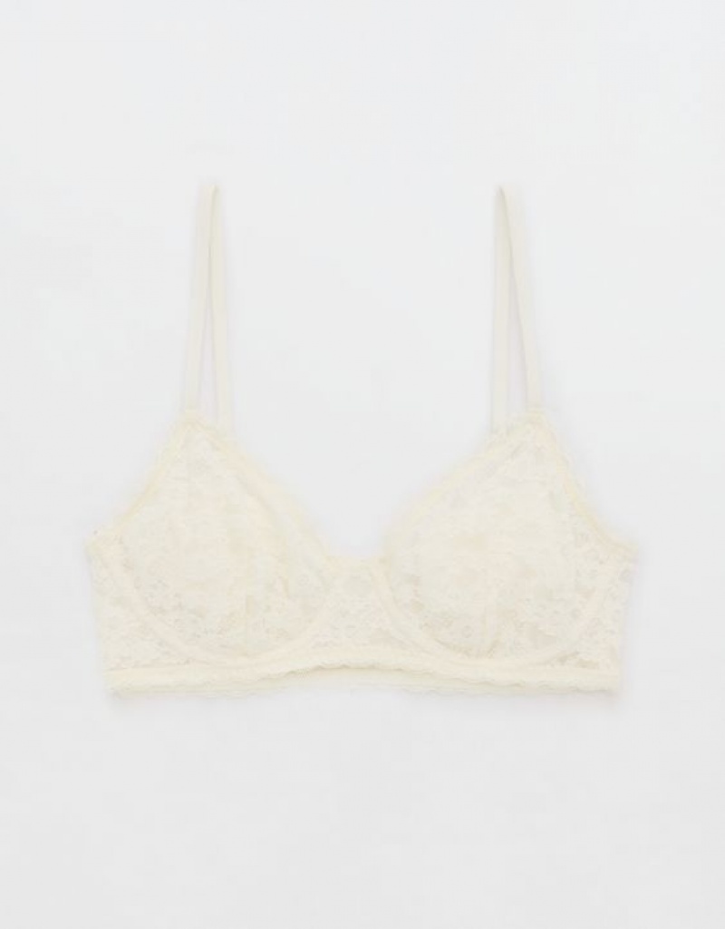 Soutien Gorge Aerie Show Off Vintage Dentelle Wirelesslette Blanche | BPN-94416137