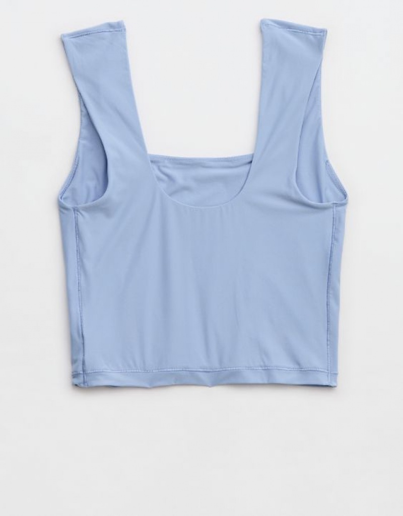 Soutien Gorge Aerie SMOOTHEZ Square Neck Cami Bleu | KXB-74045837