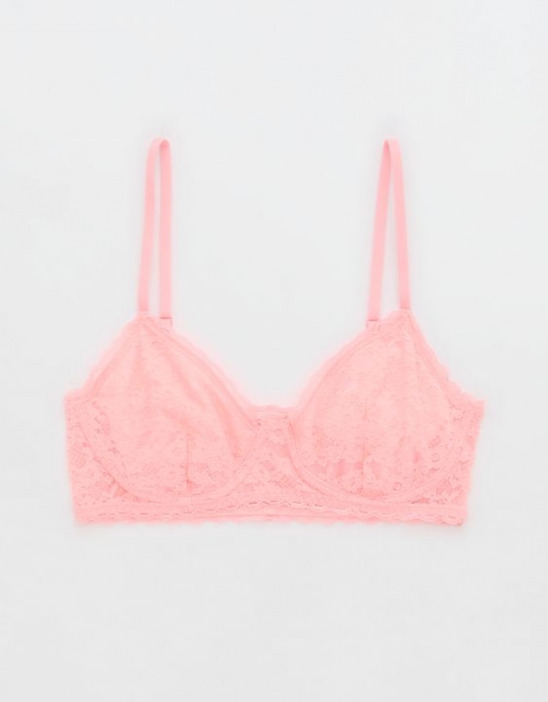 Soutien Gorge Aerie Show Off Vintage Dentelle Wirelesslette Rose | TRW-68347529