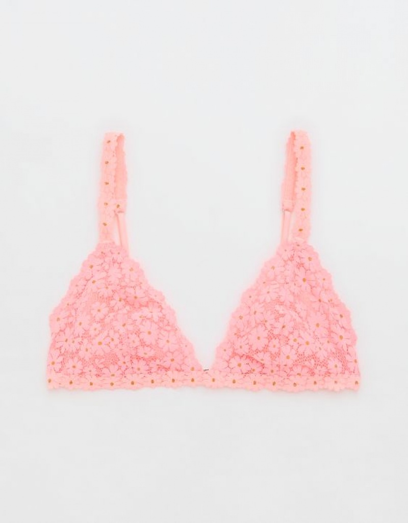 Soutien Gorge Aerie Show Off Daisy Lacelette Rose | RUF-12518460