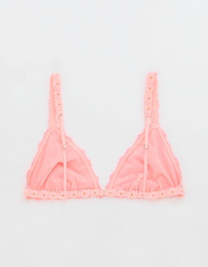 Soutien Gorge Aerie Show Off Daisy Lacelette Rose | RUF-12518460