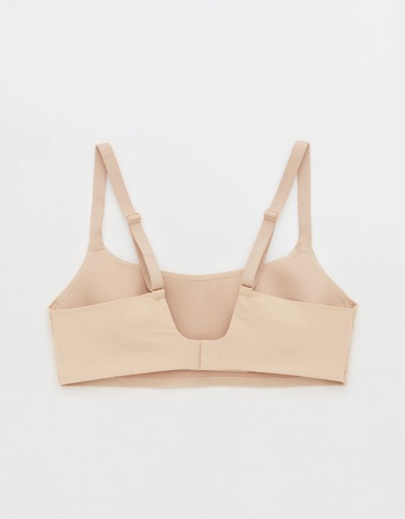 Soutien Gorge Aerie SMOOTHEZ-ish Wirelesslette Beige | ZWH-39586318