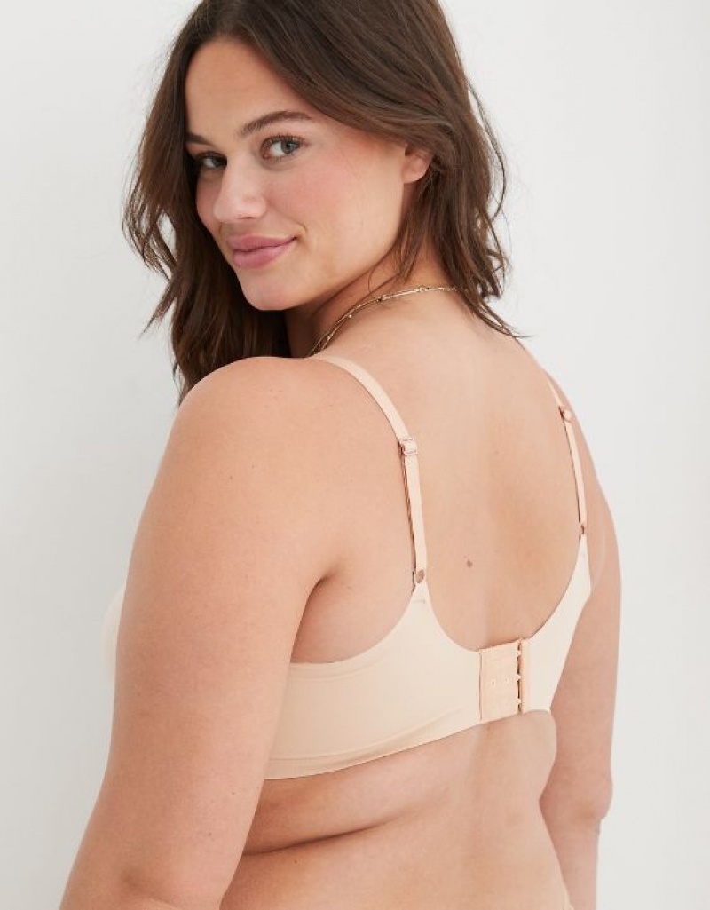 Soutien Gorge Aerie SMOOTHEZ Scooplette Beige | CGE-01639121