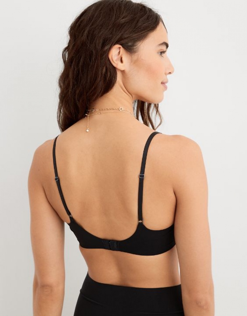 Soutien Gorge Aerie SMOOTHEZ Scooplette Noir | QOI-92313442