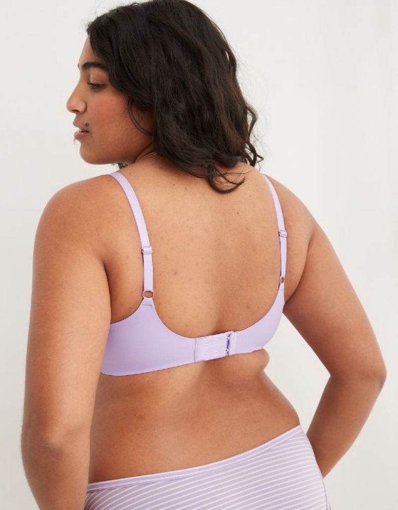 Soutien Gorge Aerie SMOOTHEZ Scooplette Violette Lavage | RDI-07801776