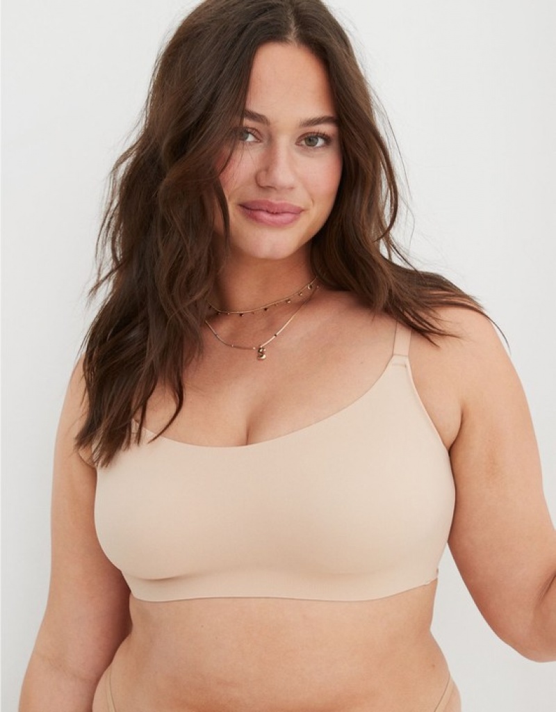 Soutien Gorge Aerie SMOOTHEZ Scooplette Beige | CGE-01639121