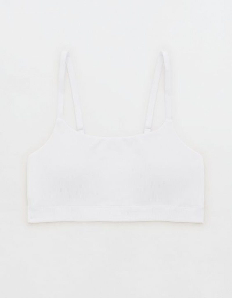 Soutien Gorge Aerie Superchill Seamless Scooplette Blanche | YTN-11260978