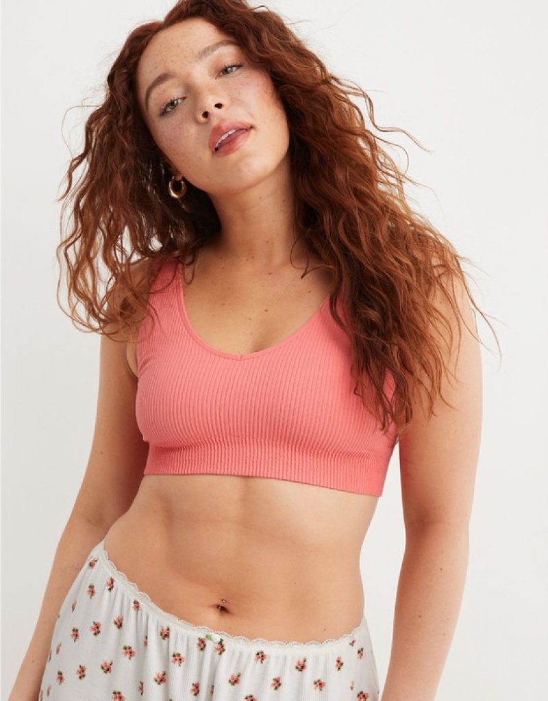 Soutien Gorge Aerie Superchill Seamless Rembourré Vooplette Corail | XXH-39608723