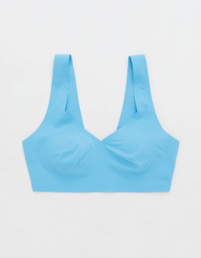 Soutien Gorge Aerie SMOOTHEZ Rembourré Sweetheartlette Bleu | ZPQ-64264714