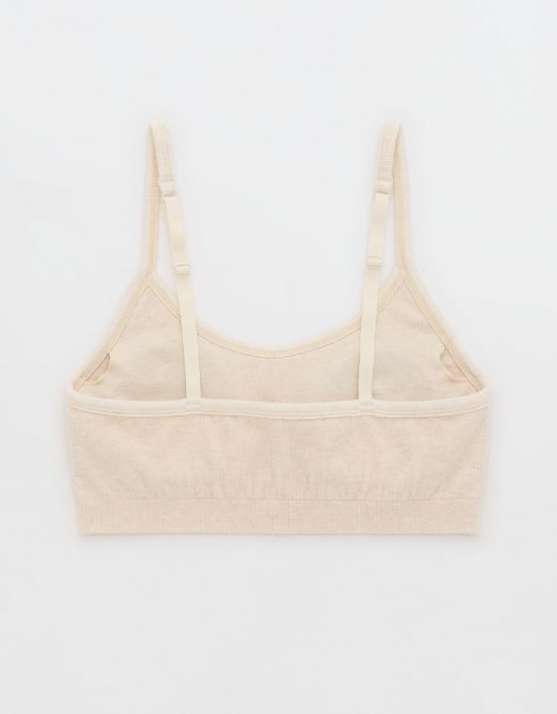 Soutien Gorge Aerie Superchill Coton Seamless Rembourré Scooplette Blanche | JEE-59602279