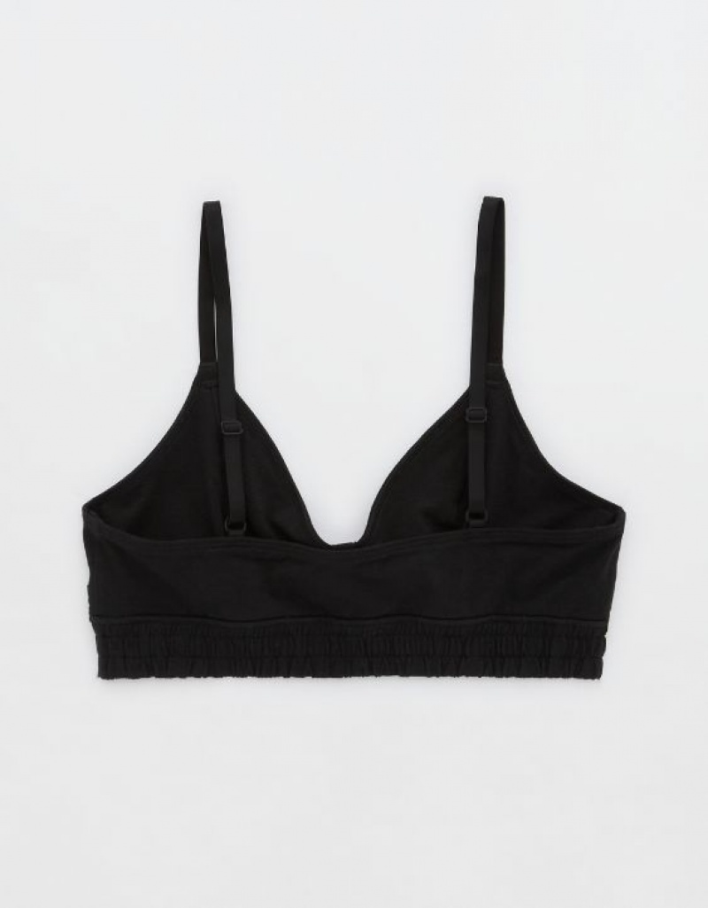 Soutien Gorge Aerie Coton Corsetlette Noir | IJV-58677104