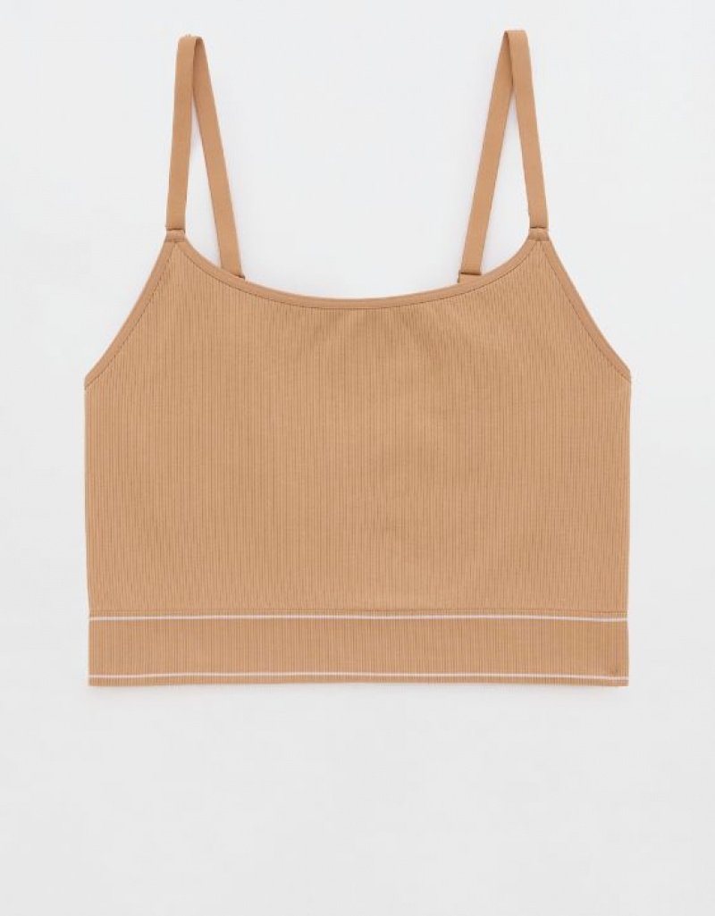 Soutien Gorge Aerie Superchill Seamless Top Beige | YLK-31598019