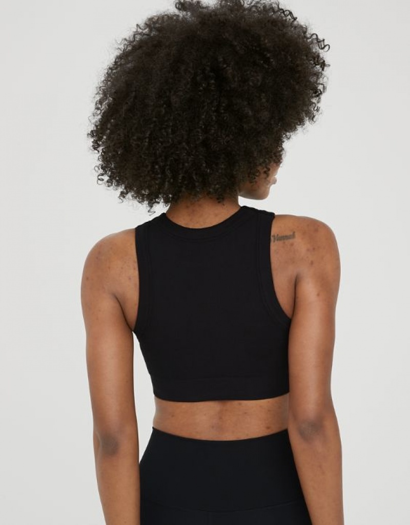 Soutien Gorge Aerie OFFLINE By Seamless High Neck Sports Noir | YLG-16275970