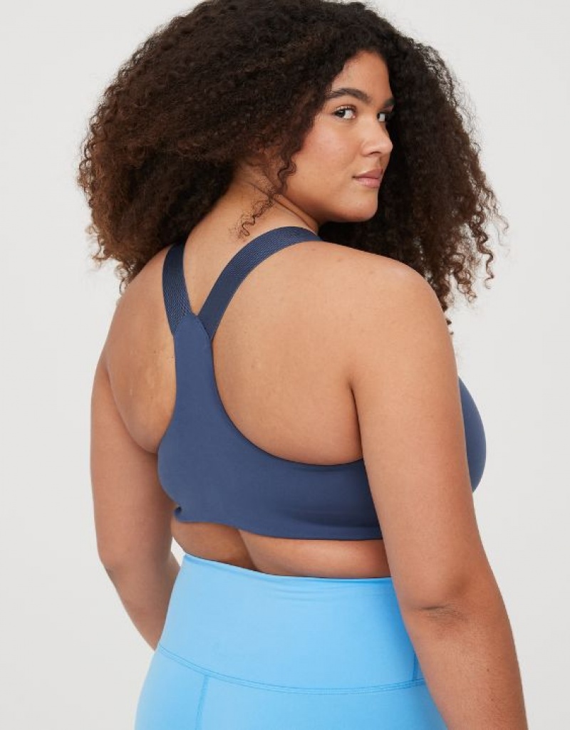 Soutien Gorge Aerie OFFLINE By The Hugger Racerback Sports Bleu | ESA-85529971