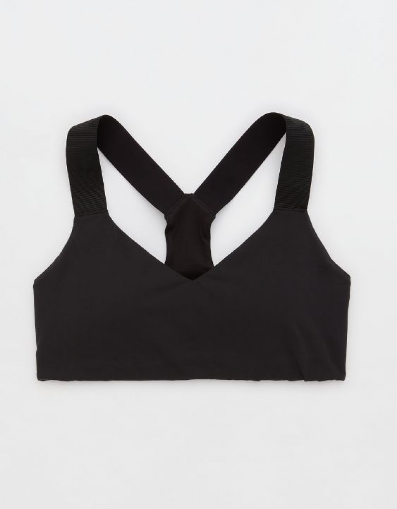 Soutien Gorge Aerie OFFLINE By The Hugger Racerback Sports Noir | WTH-33532043