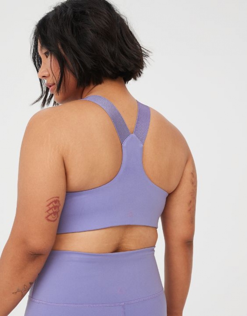 Soutien Gorge Aerie OFFLINE By The Hugger Racerback Sports Violette | DAT-47053350