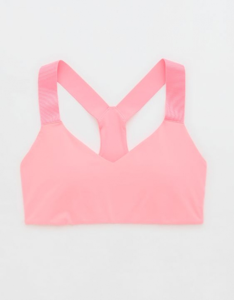 Soutien Gorge Aerie OFFLINE By The Hugger Racerback Sports Rose | YNA-05495849