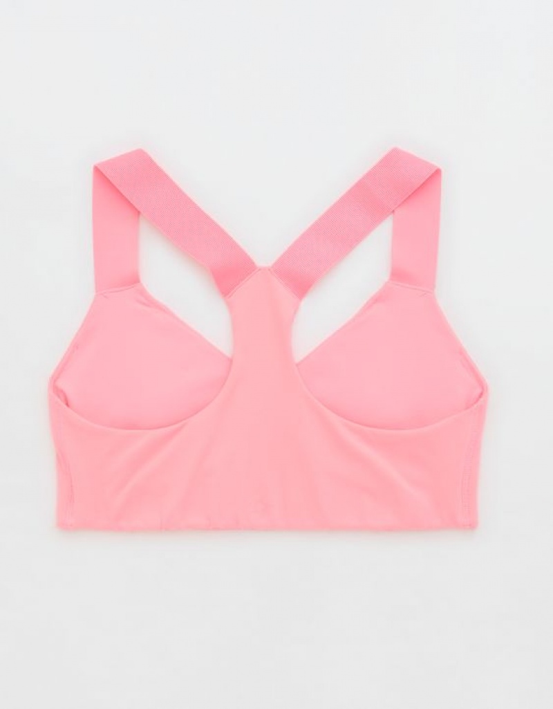 Soutien Gorge Aerie OFFLINE By The Hugger Racerback Sports Rose | YNA-05495849