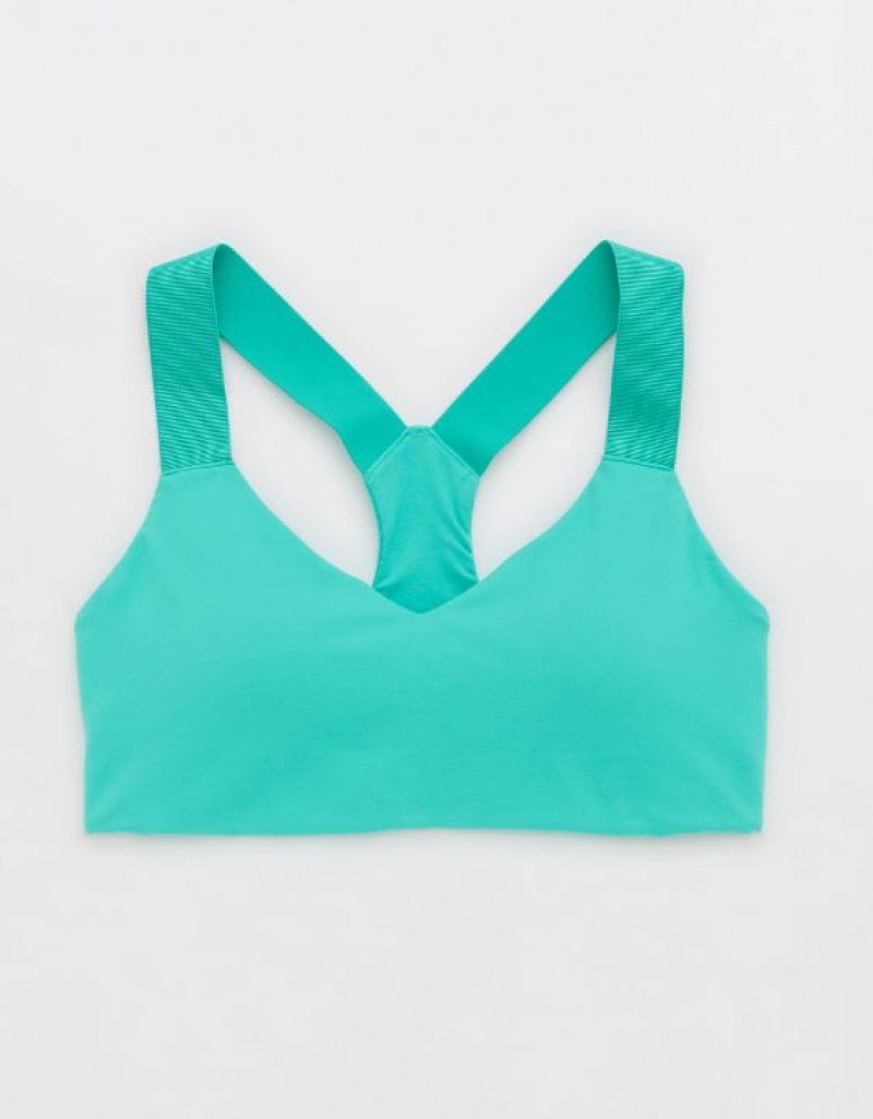 Soutien Gorge Aerie OFFLINE By The Hugger Racerback Sports Turquoise | NLJ-76203379