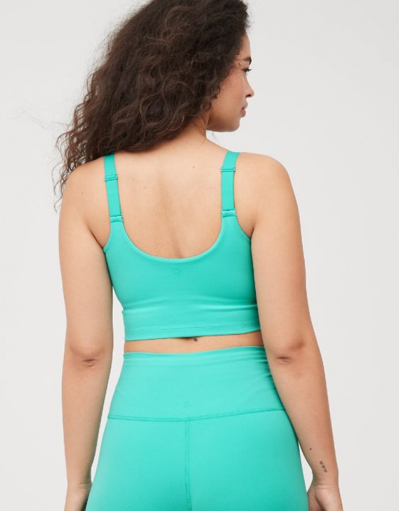 Soutien Gorge Aerie OFFLINE By The Hugger Longline Sports Turquoise | IVV-83771021