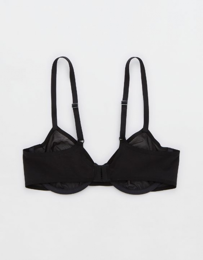 Soutien Gorge Aerie SMOOTHEZ Mesh Unlined Noir | CTE-85750517