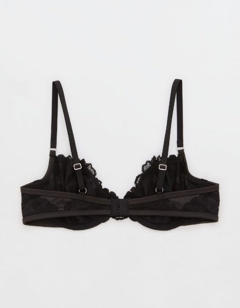 Soutien Gorge Aerie Show Off Unlined Real Dentelle Noir | AXC-82014510