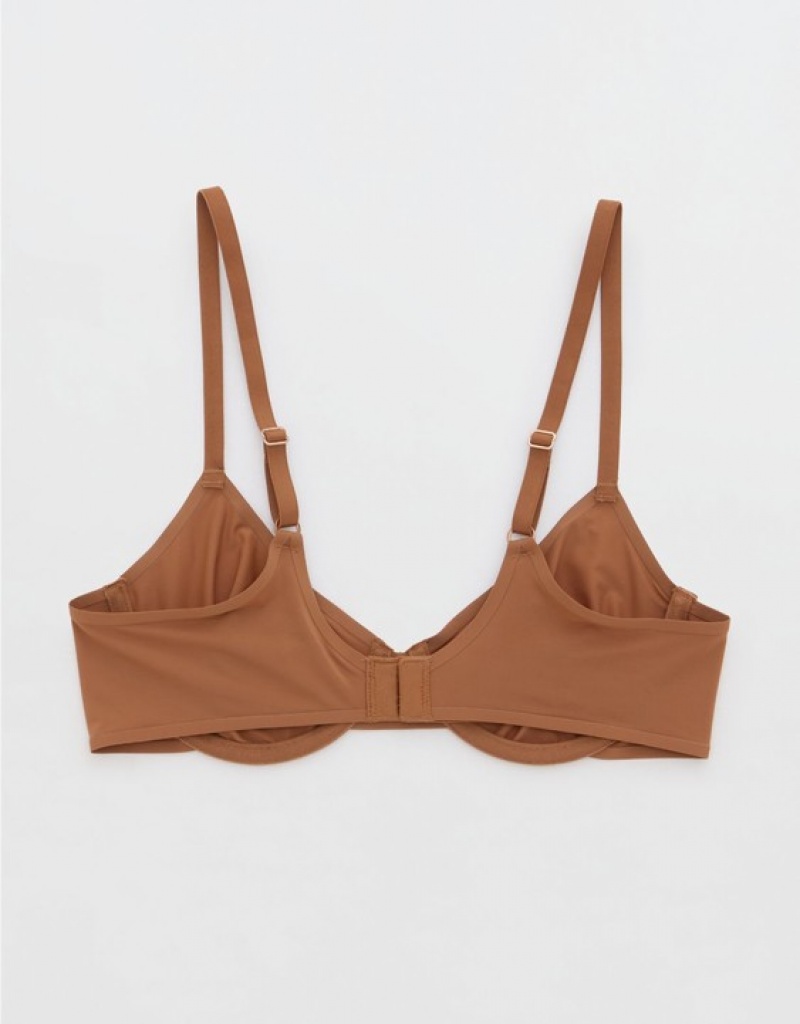 Soutien Gorge Aerie SMOOTHEZ Microfiber Unlined Marron | ZAO-01916302