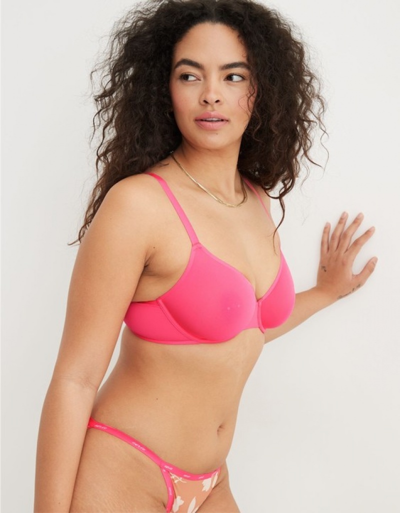 Soutien Gorge Aerie SMOOTHEZ Microfiber Unlined Corail Orange | RMV-62553656