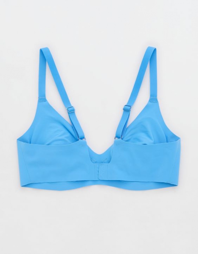 Soutien Gorge Aerie SMOOTHEZ Unlined Bleu | FIX-24537570