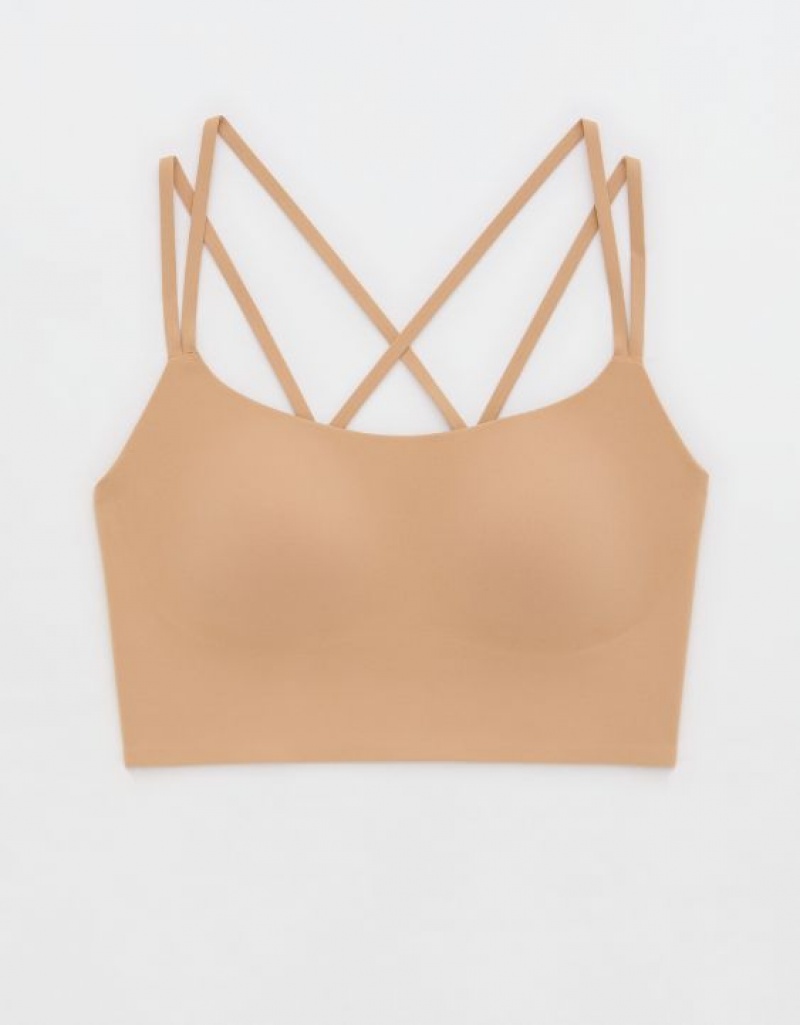 Soutien Gorge Aerie OFFLINE By Real Me Hold Up! Sports Beige | RZZ-53715275