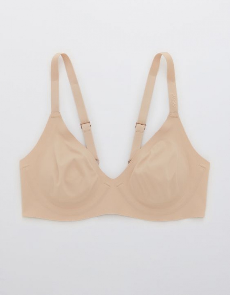 Soutien Gorge Aerie SMOOTHEZ Unlined Beige | WIB-08177157