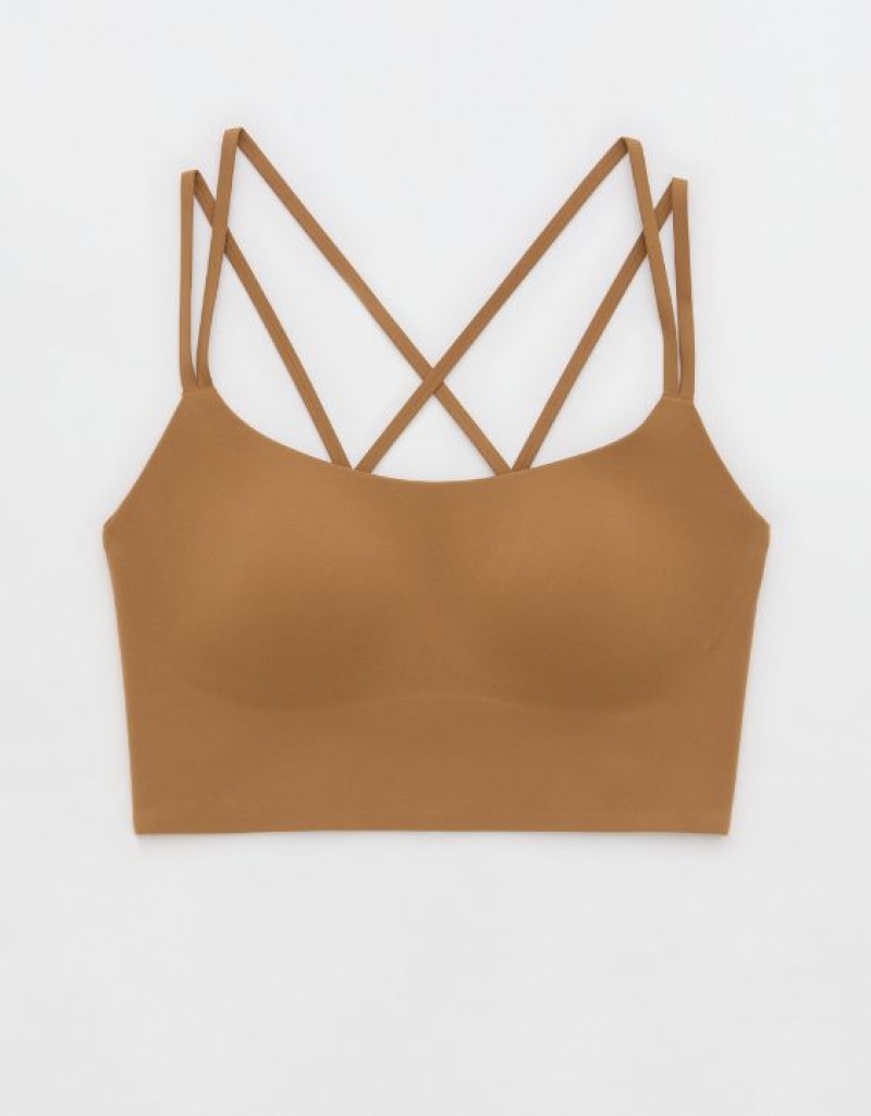 Soutien Gorge Aerie OFFLINE By Real Me Hold Up! Sports Marron | QIM-91102346