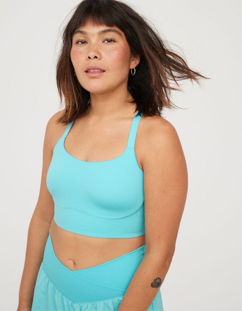 Soutien Gorge Aerie OFFLINE By Real Me Hold Up! Racerback Sports Bleu | WXC-39544917