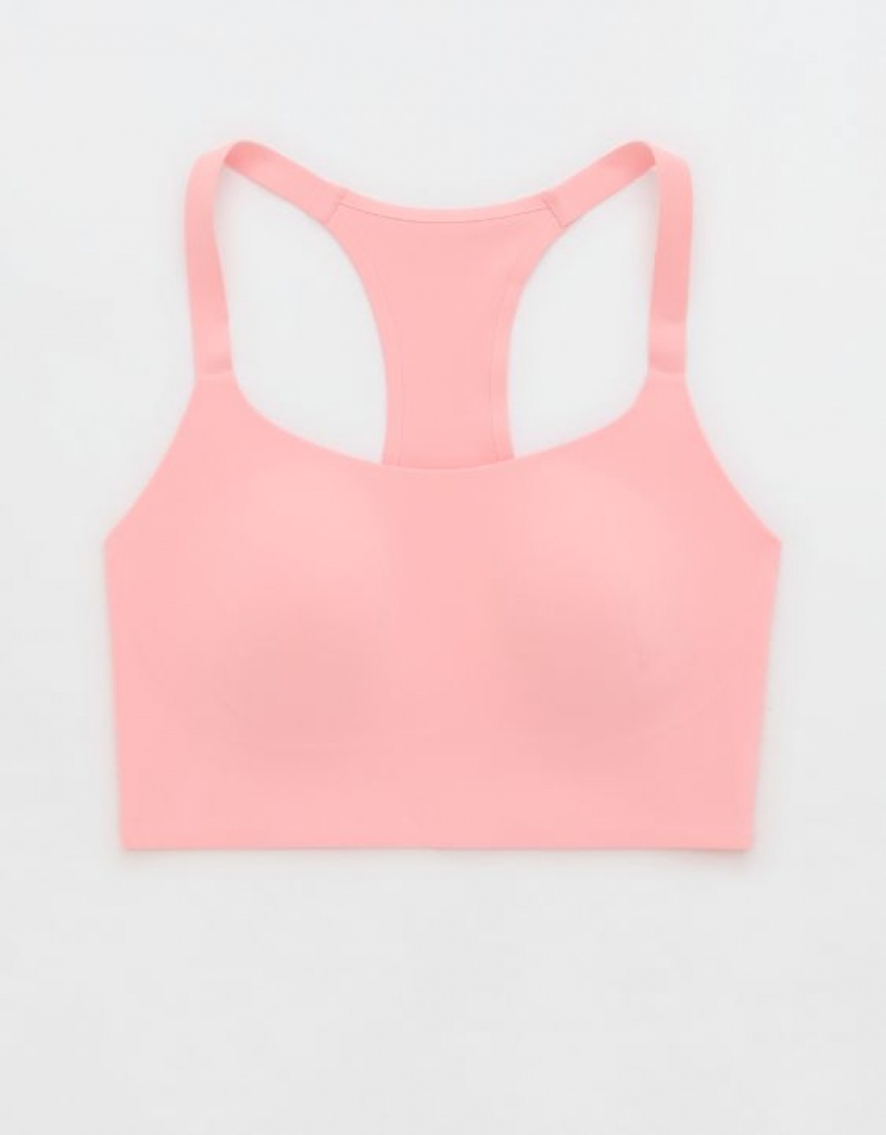 Soutien Gorge Aerie OFFLINE By Real Me Hold Up! Racerback Sports Rose | HYH-34710609